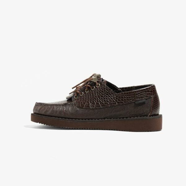 ENGINEERED GARMENTS X SEBAGO EG X SEBAGO ZIPPERDECK: DK.BROWN COMBO