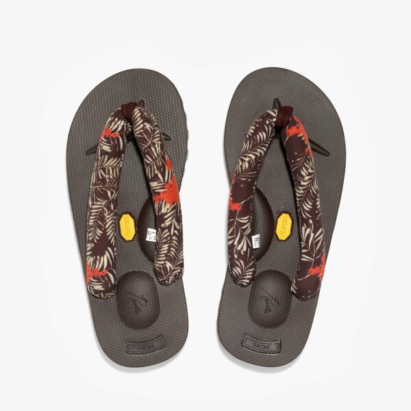 NEEDLES X SUICOKE THONG SANDAL - W/VIBRAM - WURSTEL SOLE: FLOWER & LEAF