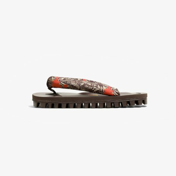 NEEDLES X SUICOKE THONG SANDAL - W/VIBRAM - WURSTEL SOLE: FLOWER & LEAF