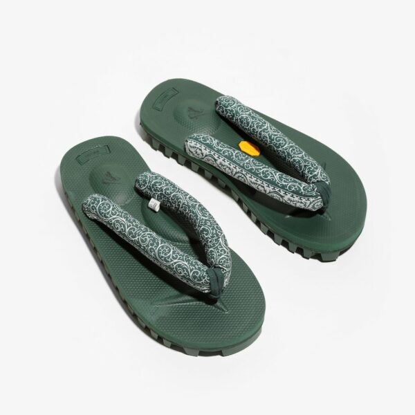 NEEDLES X SUICOKE THONG SANDAL - W/VIBRAM - WURSTEL SOLE: ARABESQUE ST.