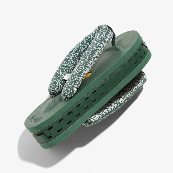 NEEDLES X SUICOKE THONG SANDAL - W/VIBRAM - WURSTEL SOLE: ARABESQUE ST.