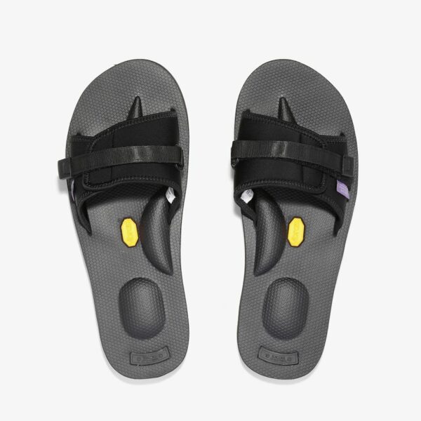 SUICOKE PURPLE LABEL SLIDE-IN SANDAL W/A-B VIBRAM - NEOPRENE: BLACK