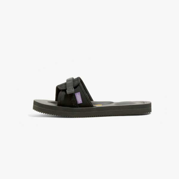 SUICOKE PURPLE LABEL SLIDE-IN SANDAL W/A-B VIBRAM - NEOPRENE: BLACK