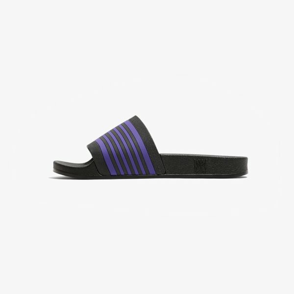 NEEDLES SHOWER SANDALS - TRACK LINE: BLACK / PURPLE