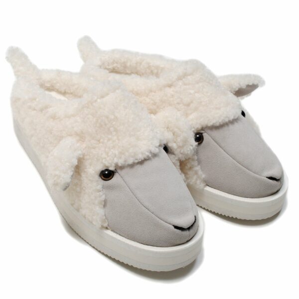 SUICOKE X DOUBLET ANIMAL SLIPPERS - WHITE