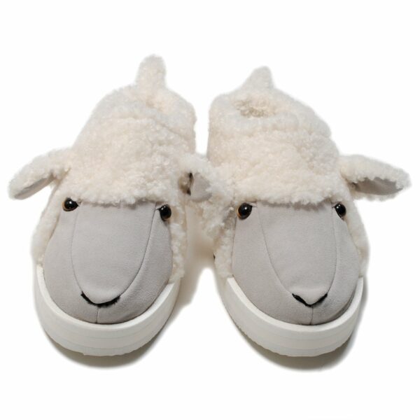 SUICOKE X DOUBLET ANIMAL SLIPPERS - WHITE