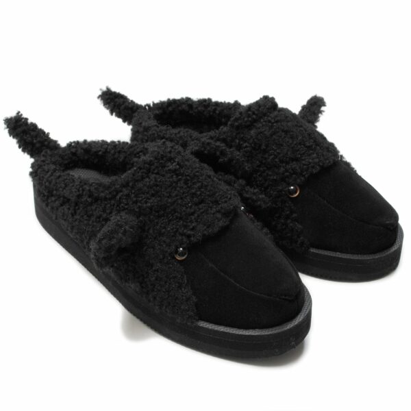 SUICOKE X DOUBLET ANIMAL SLIPPERS - BLACK