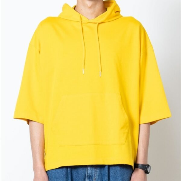 WEGO Mini Fleece 3/4 Sleeve Big Pull Hoodie (Size: M)