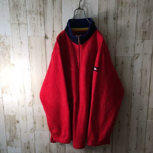 Tommy Hilfiger Flag Old Tag 90s Half Zip Fleece