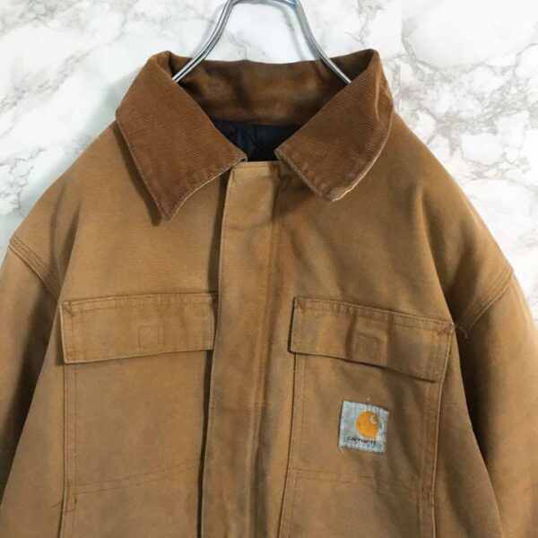 [Popular color] Carhartt Duck Jacket One Point Beige M Equivalent