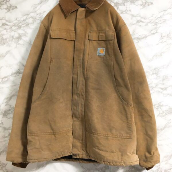 [Popular color] Carhartt Duck Jacket One Point Beige M Equivalent