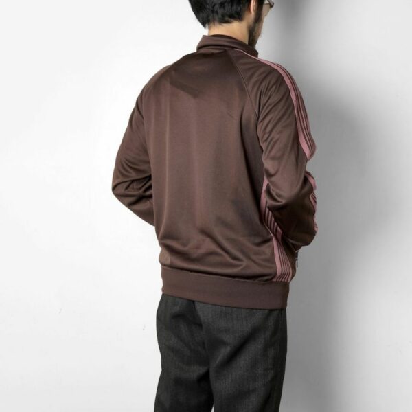 NEEDLES TRACK JACKET - POLY SMOOTH: BROWN