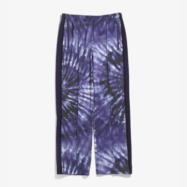 Titip Jepang - NEEDLES TRACK PANT - POLY SMOOTH / TIE-DYE PRINTED: PURPLE