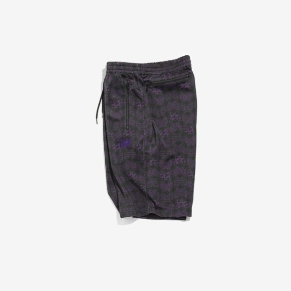 NEEDLES TRACK SHORT - BRIGHT JERSEY / PRINT: BLACK