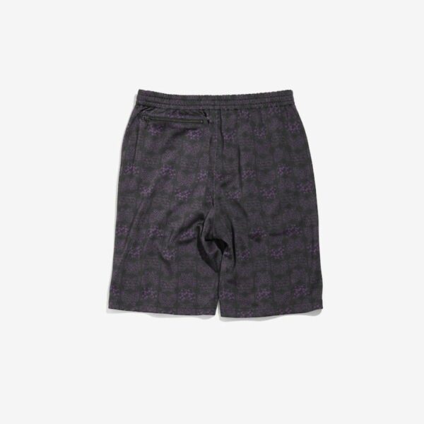 NEEDLES TRACK SHORT - BRIGHT JERSEY / PRINT: BLACK