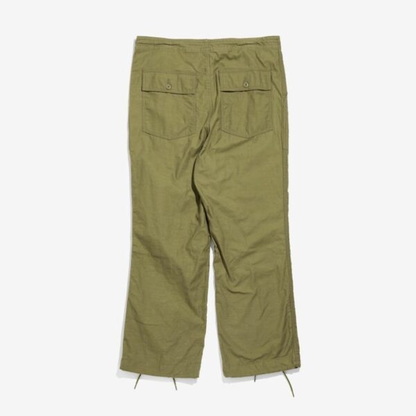 NEEDLES STRING FATIGUE PANT - BACK SATEEN: OLIVE