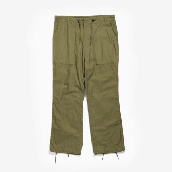 NEEDLES STRING FATIGUE PANT - BACK SATEEN: OLIVE