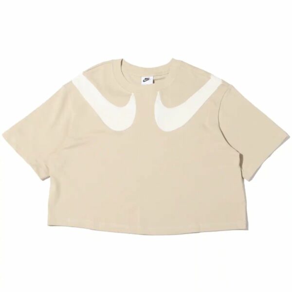 NIKE AS W NSW SWSH GX MOD CROP SS T RATTAN / SAIL / SAIL 21FA-I