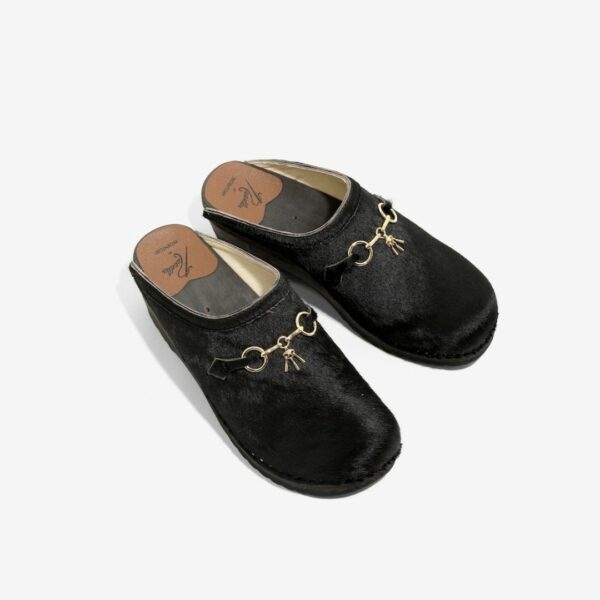 NEEDLES X TROENTORP SWEDISH CLOG - PONY / BIT: BLACK