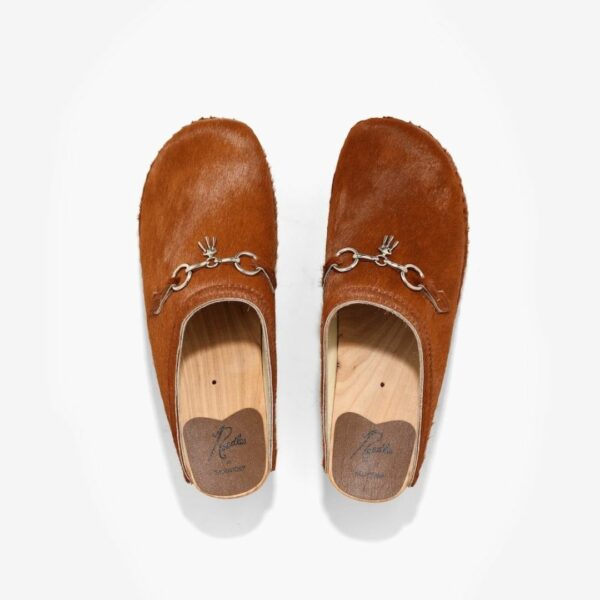 NEEDLES X TROENTORP SWEDISH CLOG - PONY / BIT: BROWN