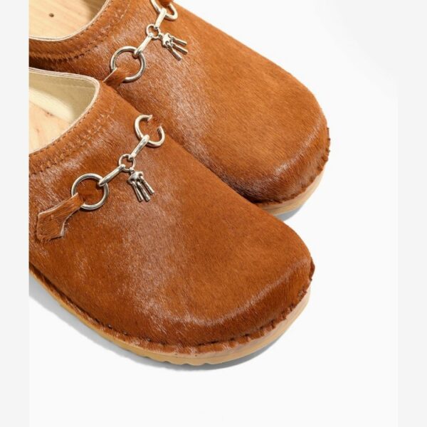 NEEDLES X TROENTORP SWEDISH CLOG - PONY / BIT: BROWN