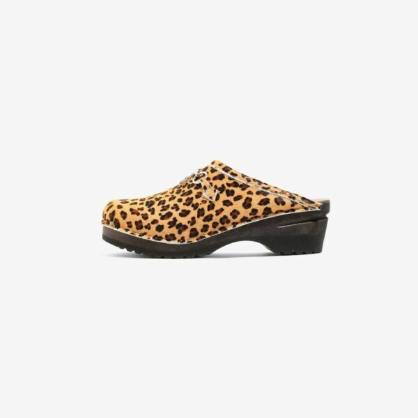 NEEDLES X TROENTORP SWEDISH CLOG - PONY / BIT: LEOPARD