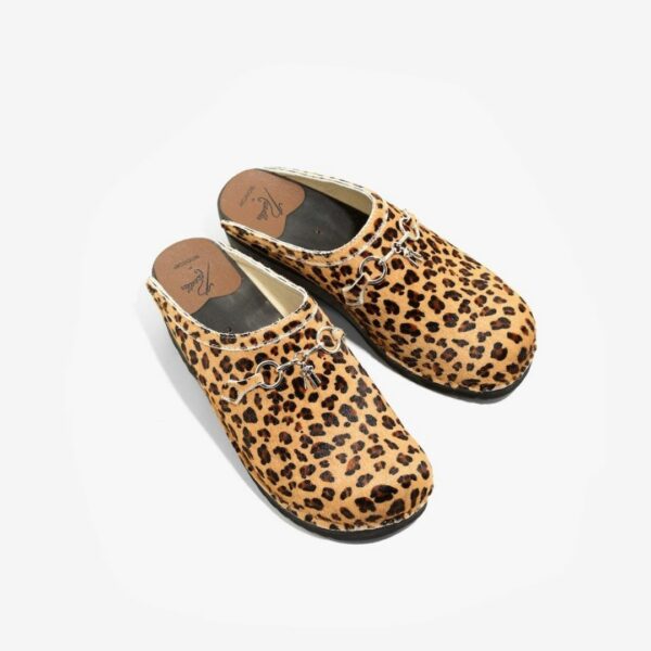 NEEDLES X TROENTORP SWEDISH CLOG - PONY / BIT: LEOPARD