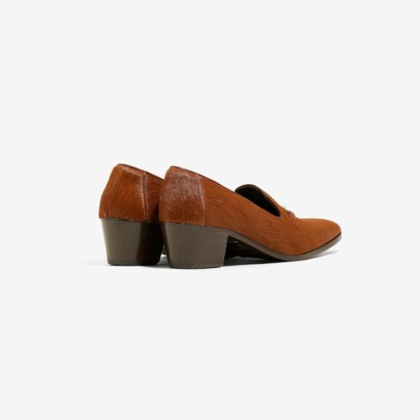 NEEDLES HEELED OPERA BIT VAMP - PONY: BROWN