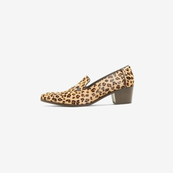 NEEDLES HEELED OPERA BIT VAMP - PONY: LEOPARD