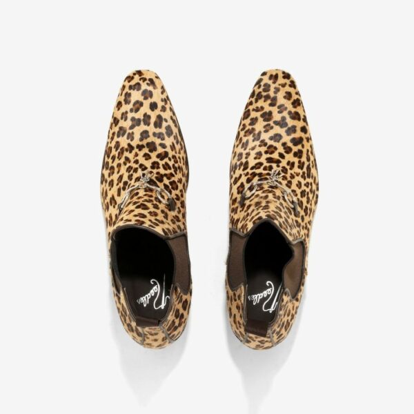 NEEDLES HEELED CHELSEA BIT BOOT - PONY: LEOPARD