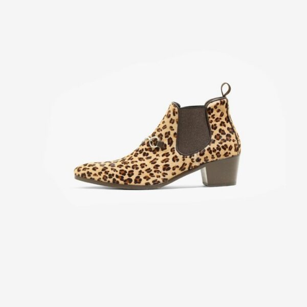 NEEDLES HEELED CHELSEA BIT BOOT - PONY: LEOPARD