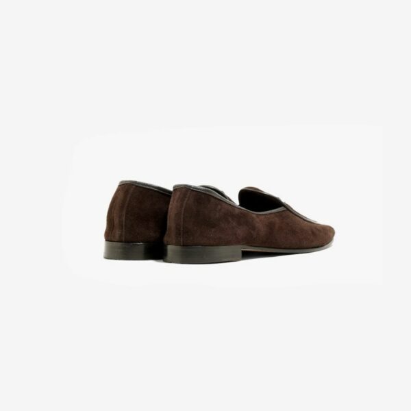 NEEDLES SUEDE SLIP-ON WITH BOW: BROWN