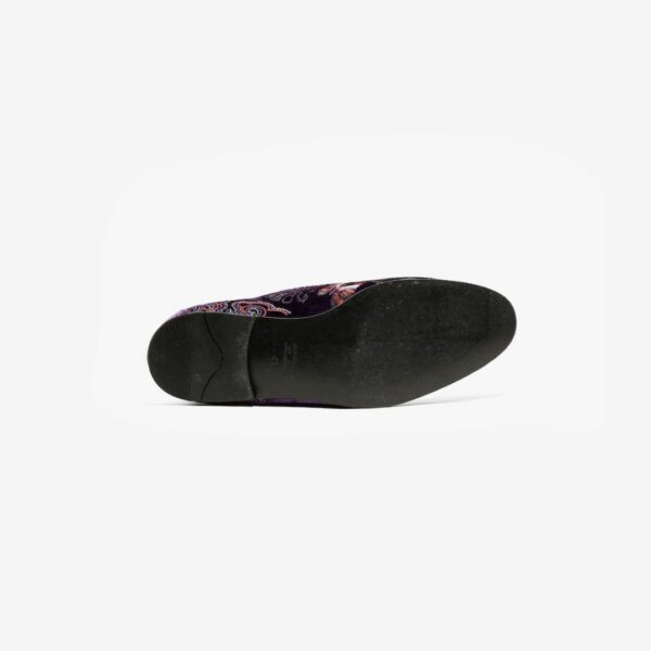 NEEDLES VELVET MULE - PAPILLON EMBROIDERY: PURPLE