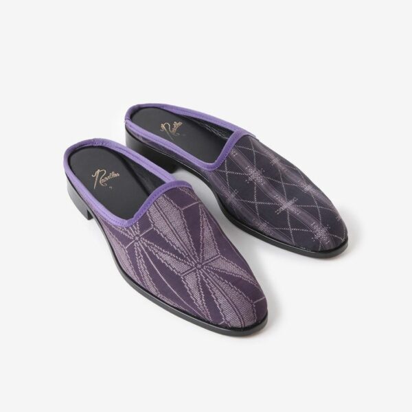 NEEDLES ASYMMETRIC PATTERN MULE - OSHIMA TSUMUGI: PURPLE