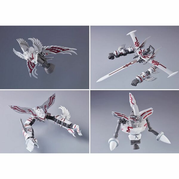 Aoshima Bunka Kyozai GR-02 New Combined Series Atlantar Ω, Total Height Approx. 6.7 inches (170 mm), Ω (Omega) Bundle Set, Color-coded Plastic Model