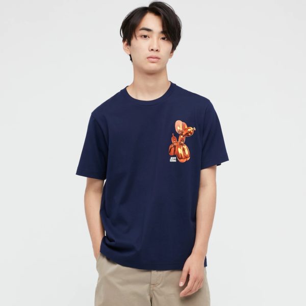 Titip-Jepang-Jeff-Koons-UT-Graphic-T-shirt-Navy