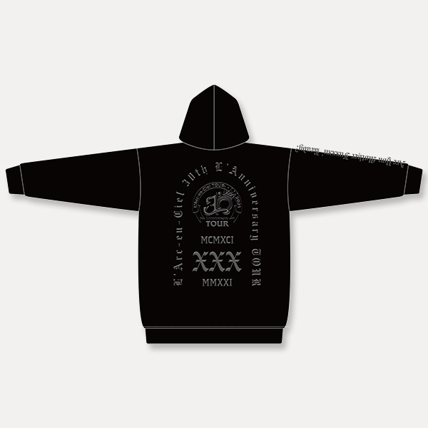 L'arc-en-Ciel Official Goods - ZIP UP BIG hoodie 30th L