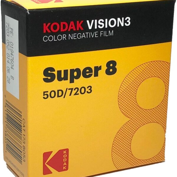 Kodak Vision 3 Color Negative Film Super 8 50D/7203