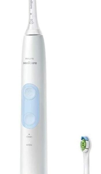 Philips Sonicare Easy Clean Electric Toothbrush White Sensitive Brush Head HX6554 / 07 (Salin)