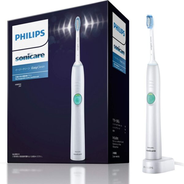 Philips Sonicare Easy Clean Electric Toothbrush White Sensitive Brush Head HX6554 / 07