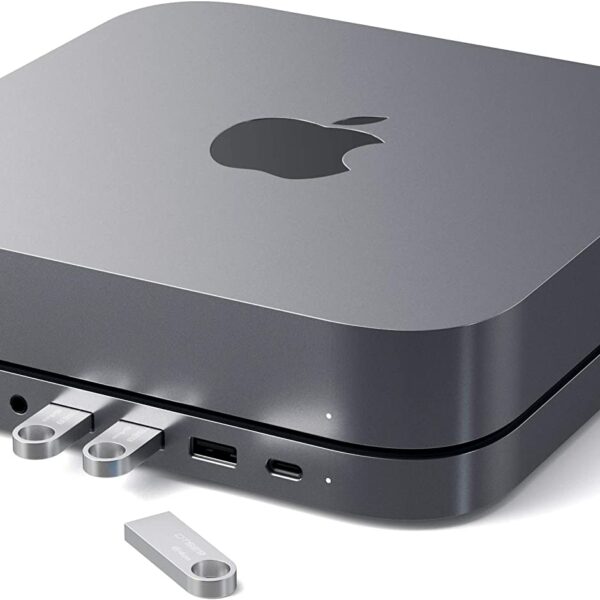 Satechi Type-C Aluminum Stand & Hub for Mac Mini