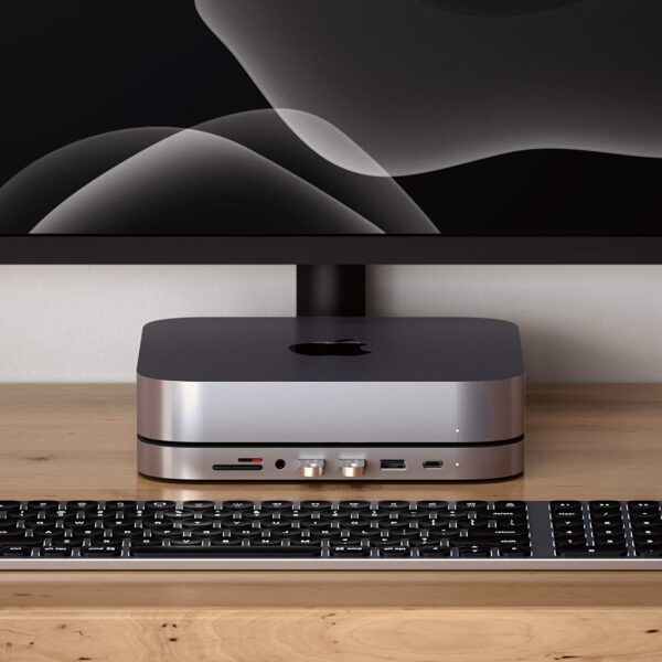 Satechi Type-C Aluminum Stand & Hub for Mac Mini