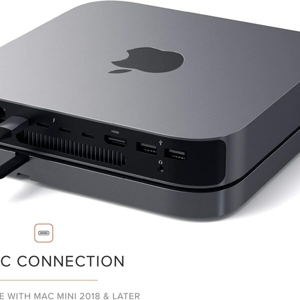 Satechi Type-C Aluminum Stand & Hub for Mac Mini