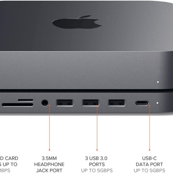 Satechi Type-C Aluminum Stand & Hub for Mac Mini