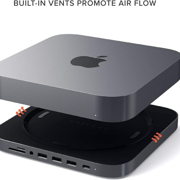 Satechi Type-C Aluminum Stand & Hub for Mac Mini