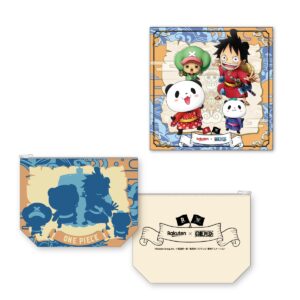 Pouch dan Hand towel Rakuten x ONE PIECE Mokomoko