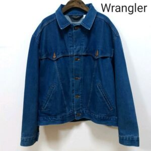 Wrangler Denim Jacket Jean USA Made Rare Good Color