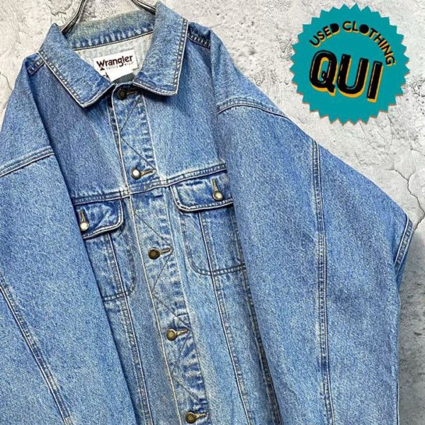 Titip-Jepang-Rare-size-USA-old-clothes-○-Wrangler-denim-jacket-indigo-3XL