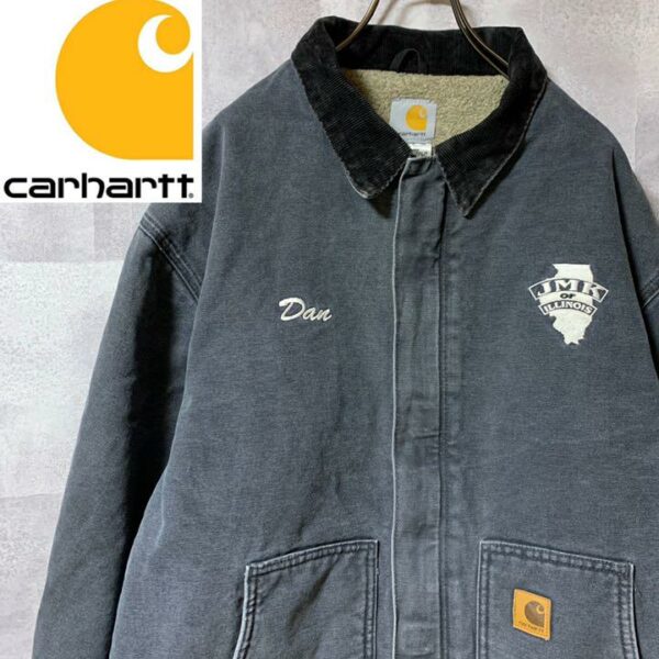 Carhartt duck jacket corporate embroidery black