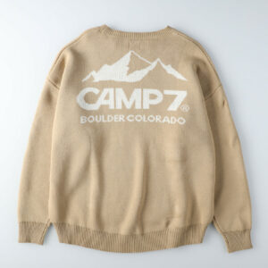 CAMP7 Mountain back logo knit